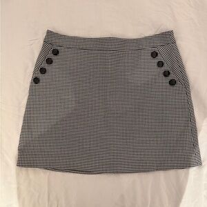 Veronica Beard Black and White Mini Skirt